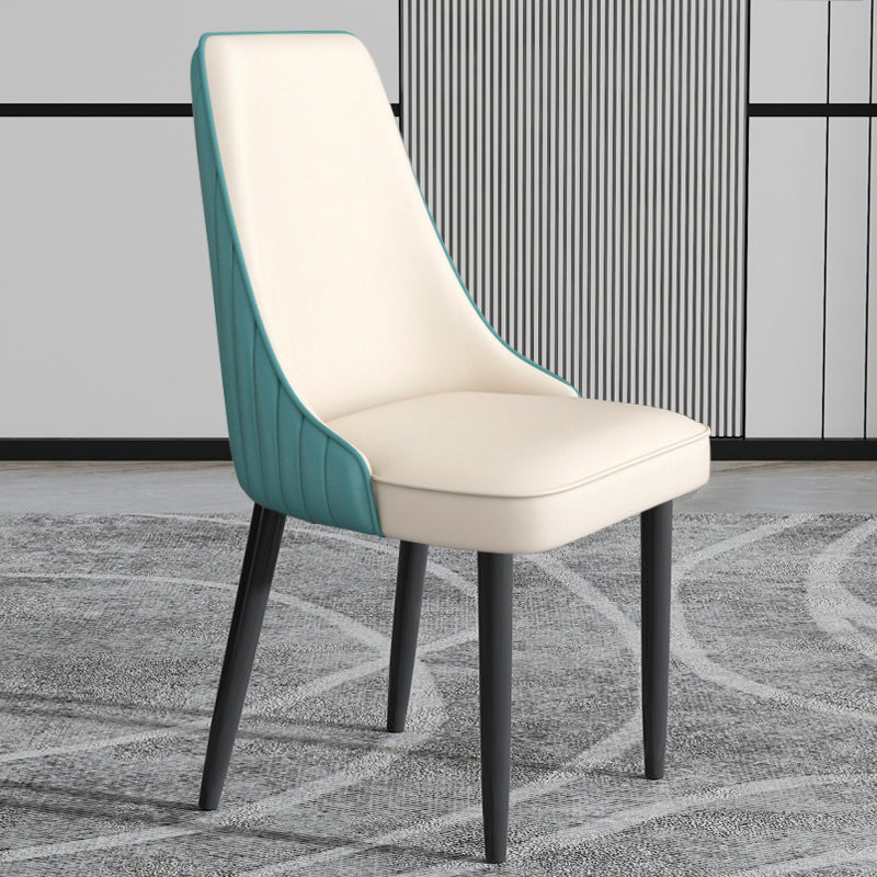 Faux Leather Dining Chair Parsons Home Arm Dining Side Chair