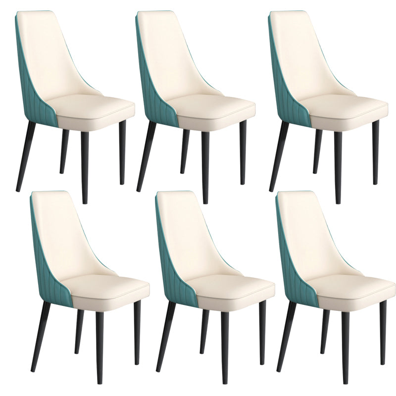 Faux Leather Dining Chair Parsons Home Arm Dining Side Chair