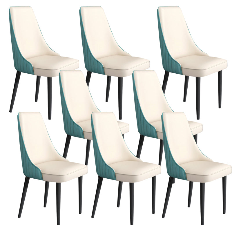 Faux Leather Dining Chair Parsons Home Arm Dining Side Chair