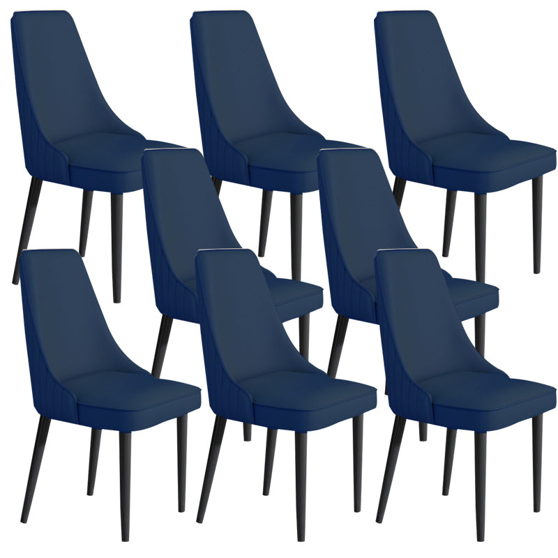 Faux Leather Dining Chair Parsons Home Arm Dining Side Chair