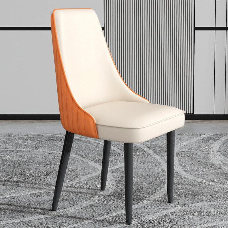 Faux Leather Dining Chair Parsons Home Arm Dining Side Chair