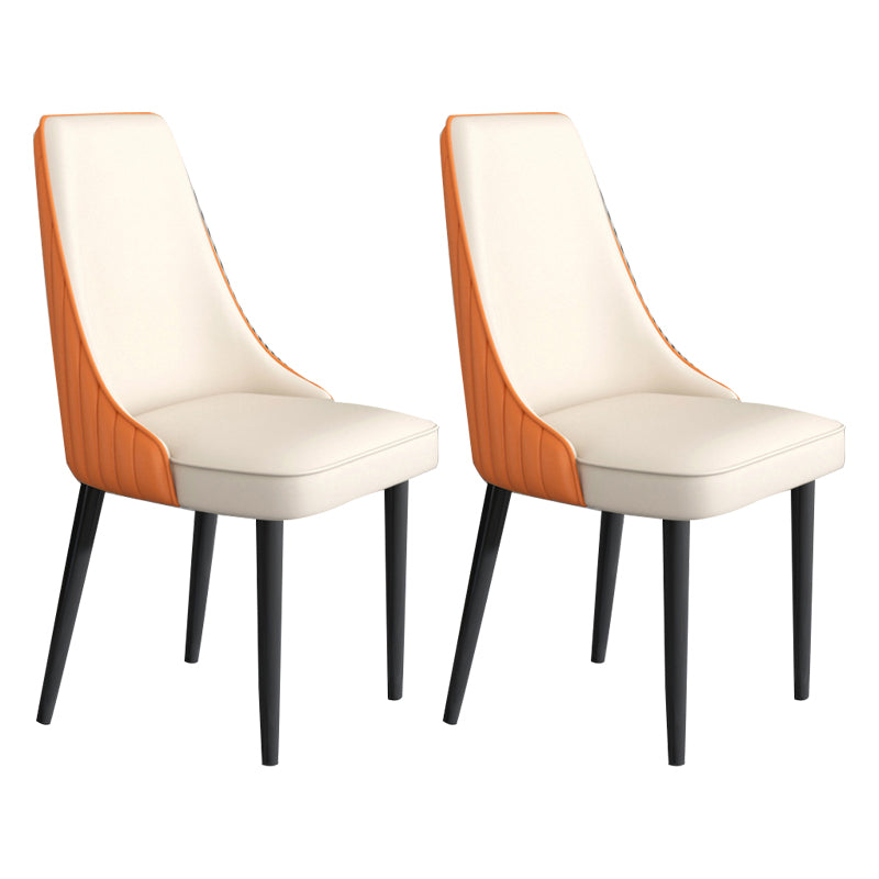 Faux Leather Dining Chair Parsons Home Arm Dining Side Chair