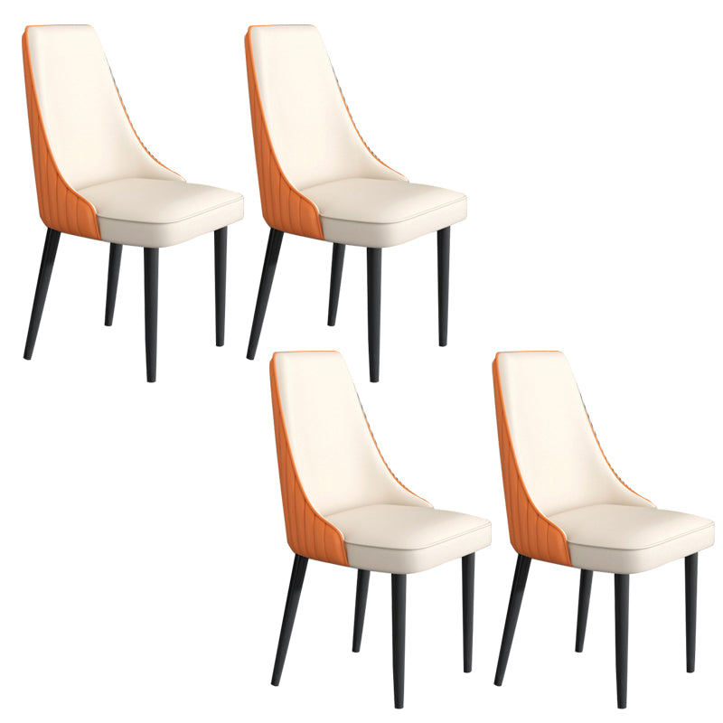 Faux Leather Dining Chair Parsons Home Arm Dining Side Chair