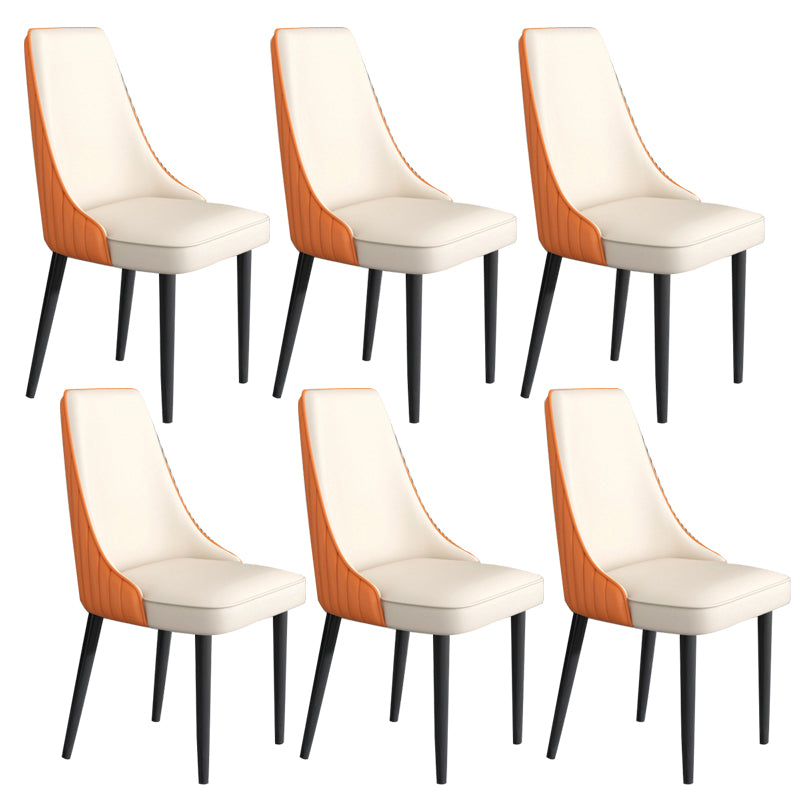 Faux Leather Dining Chair Parsons Home Arm Dining Side Chair