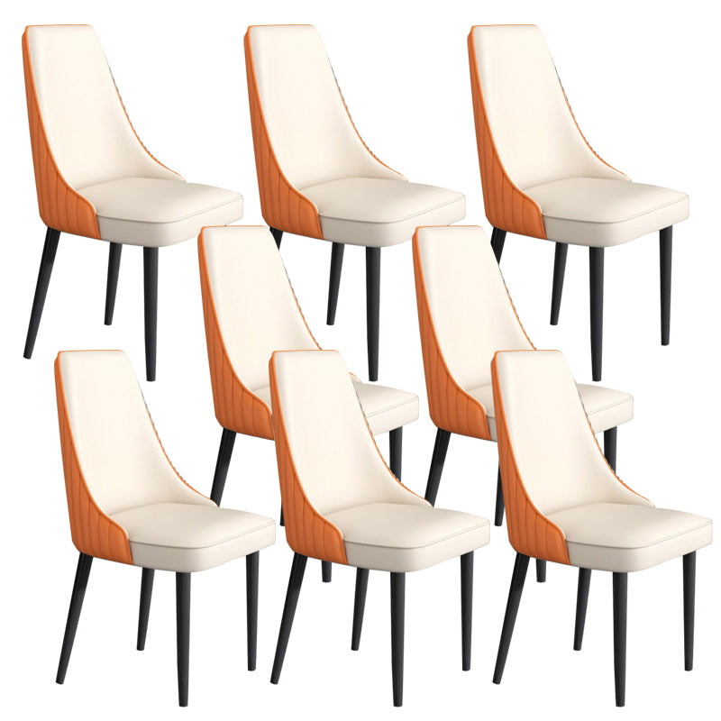 Faux Leather Dining Chair Parsons Home Arm Dining Side Chair