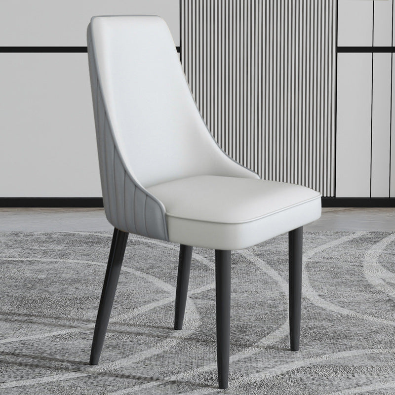 Faux Leather Dining Chair Parsons Home Arm Dining Side Chair