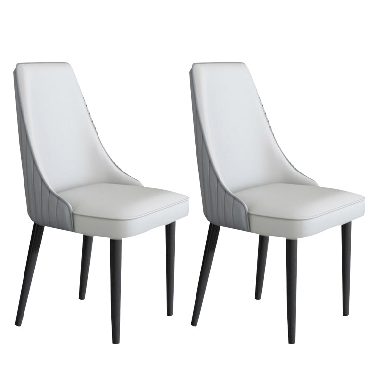 Faux Leather Dining Chair Parsons Home Arm Dining Side Chair