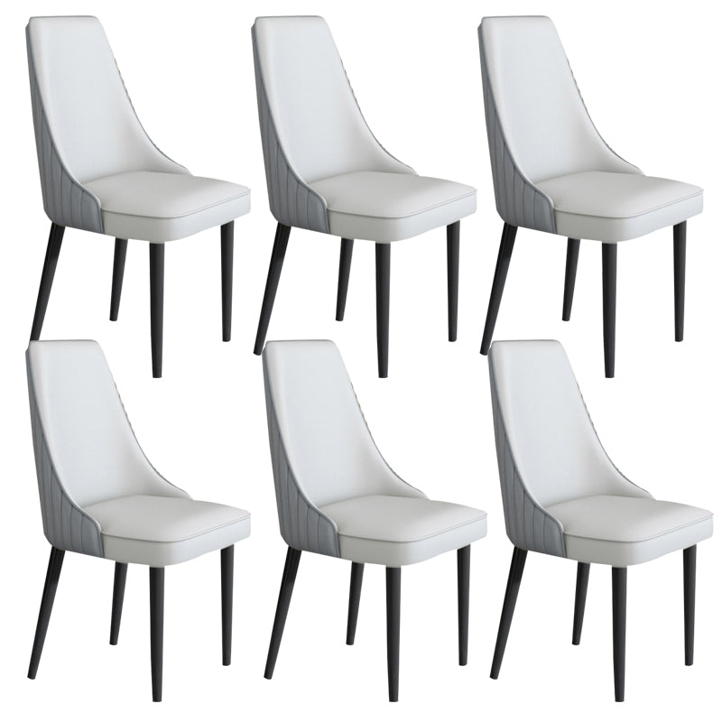 Faux Leather Dining Chair Parsons Home Arm Dining Side Chair