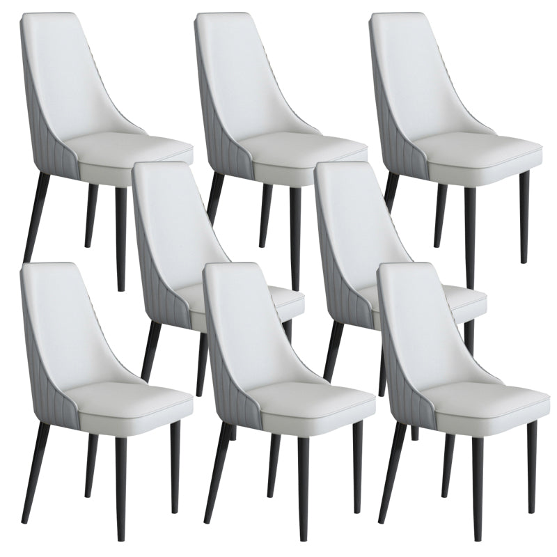 Faux Leather Dining Chair Parsons Home Arm Dining Side Chair