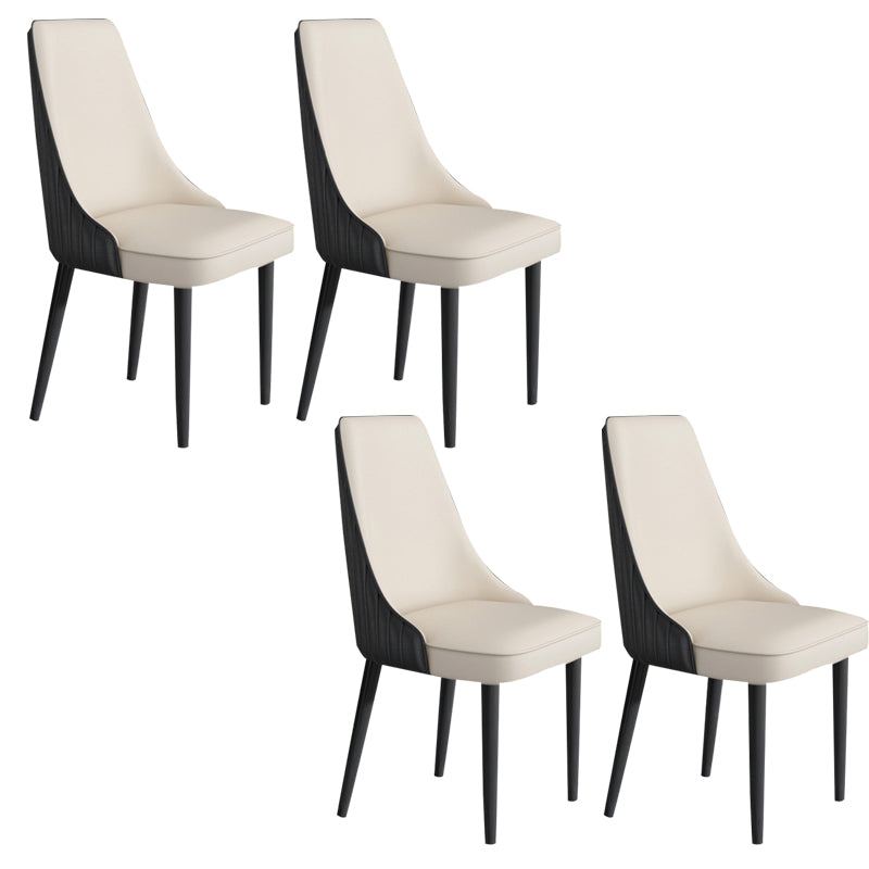 Faux Leather Dining Chair Parsons Home Arm Dining Side Chair