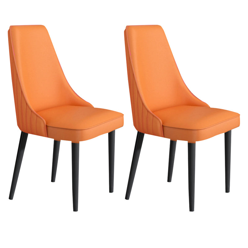 Faux Leather Dining Chair Parsons Home Arm Dining Side Chair