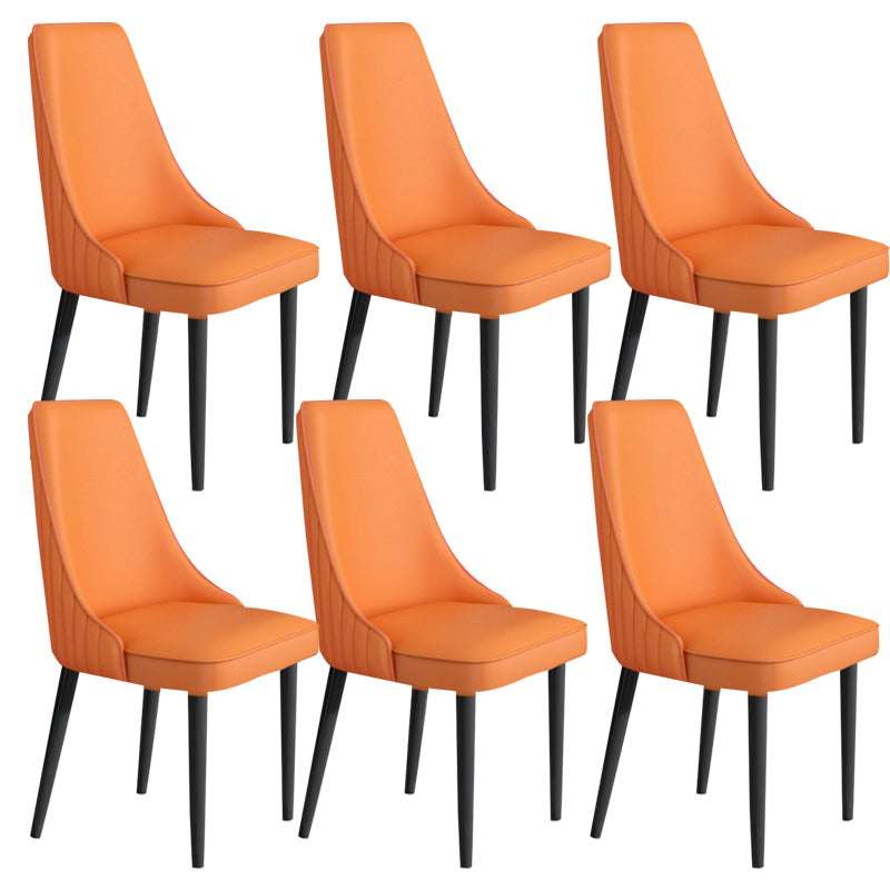 Faux Leather Dining Chair Parsons Home Arm Dining Side Chair