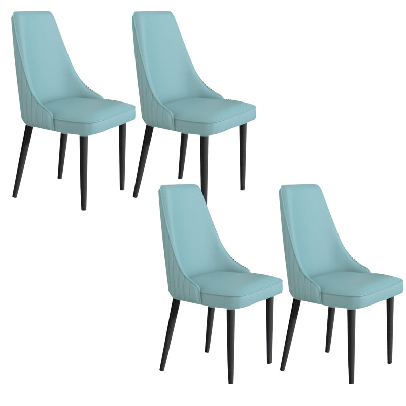 Faux Leather Dining Chair Parsons Home Arm Dining Side Chair