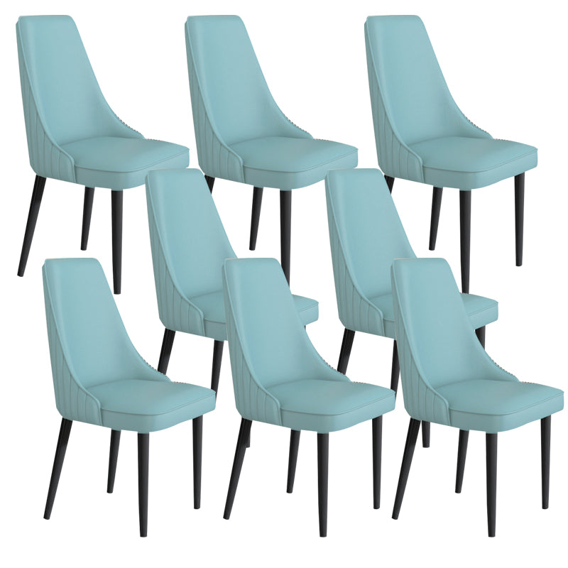 Faux Leather Dining Chair Parsons Home Arm Dining Side Chair