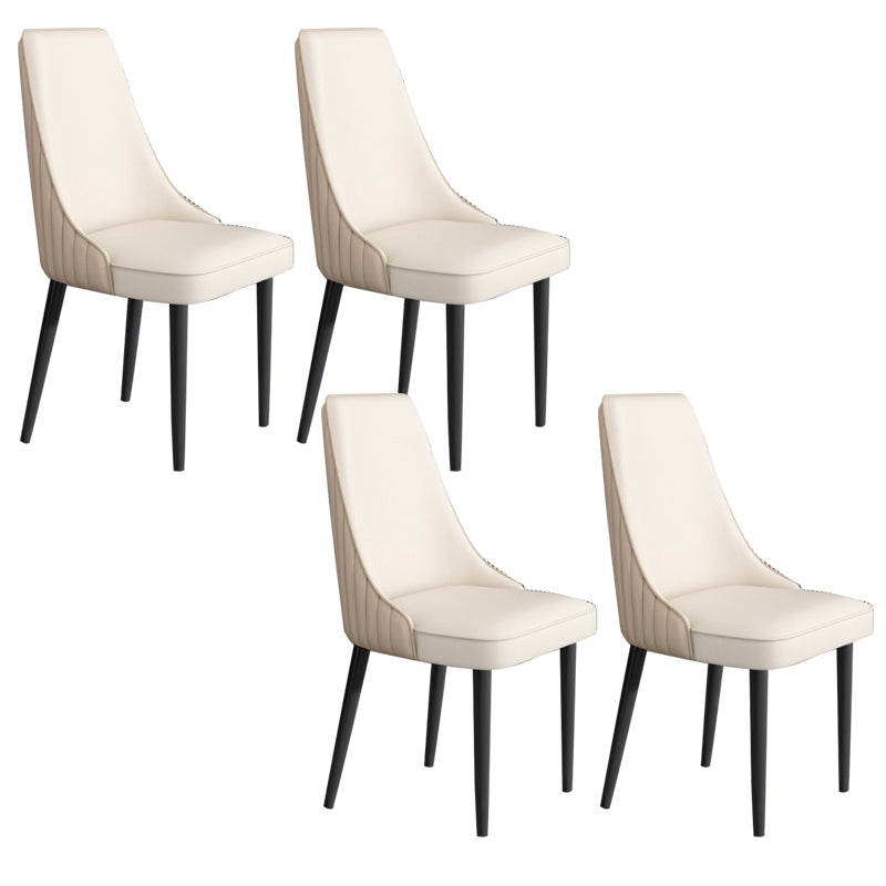 Faux Leather Dining Chair Parsons Home Arm Dining Side Chair