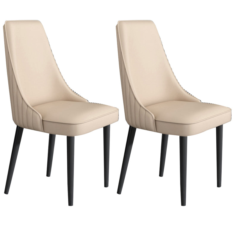 Faux Leather Dining Chair Parsons Home Arm Dining Side Chair