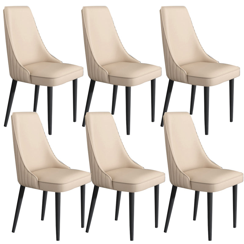 Faux Leather Dining Chair Parsons Home Arm Dining Side Chair