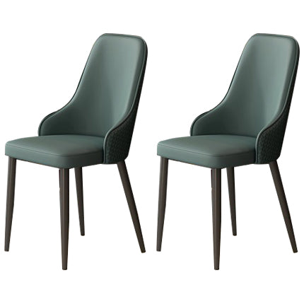 Faux Leather Dining Chair Industrial Style Parsons Side Chair