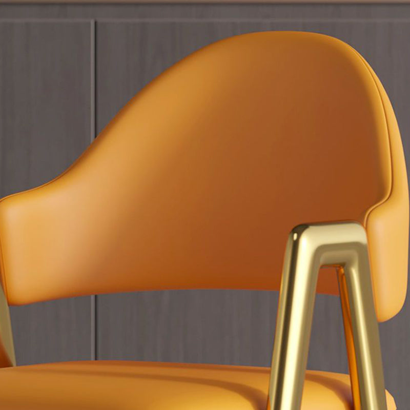 Glam Style Arm Chair 19.3" Wide Open Back Dining Side Chair Set