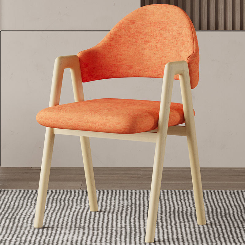 Glam Style Arm Chair 19.3" Wide Open Back Dining Side Chair Set