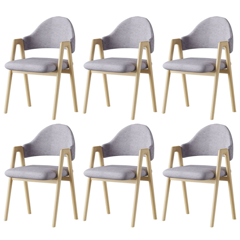 Glam Style Arm Chair 19.3" Wide Open Back Dining Side Chair Set