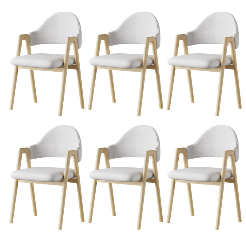 Glam Style Arm Chair 19.3" Wide Open Back Dining Side Chair Set