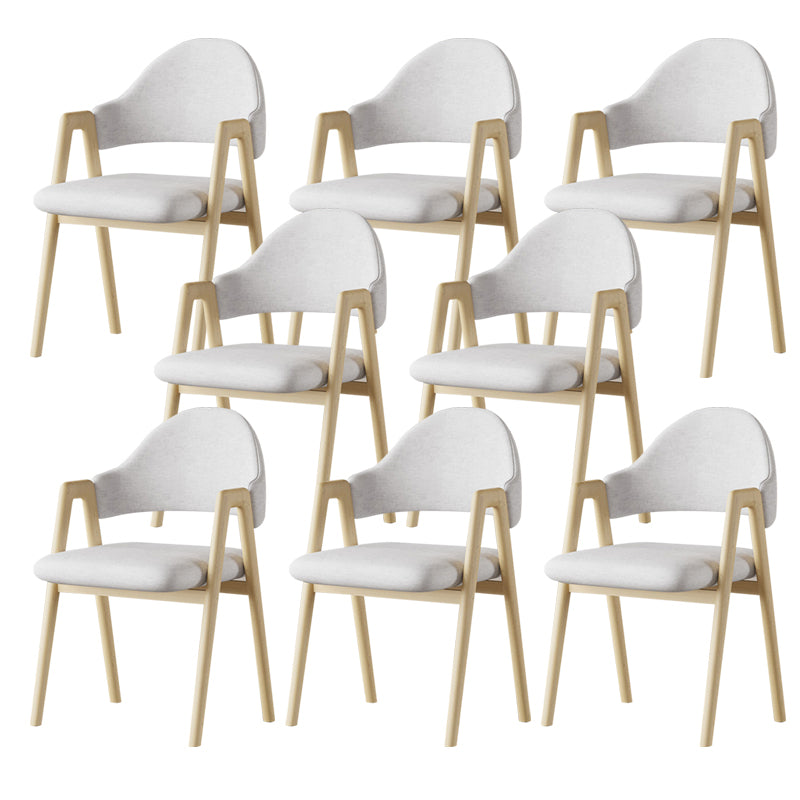 Glam Style Arm Chair 19.3" Wide Open Back Dining Side Chair Set