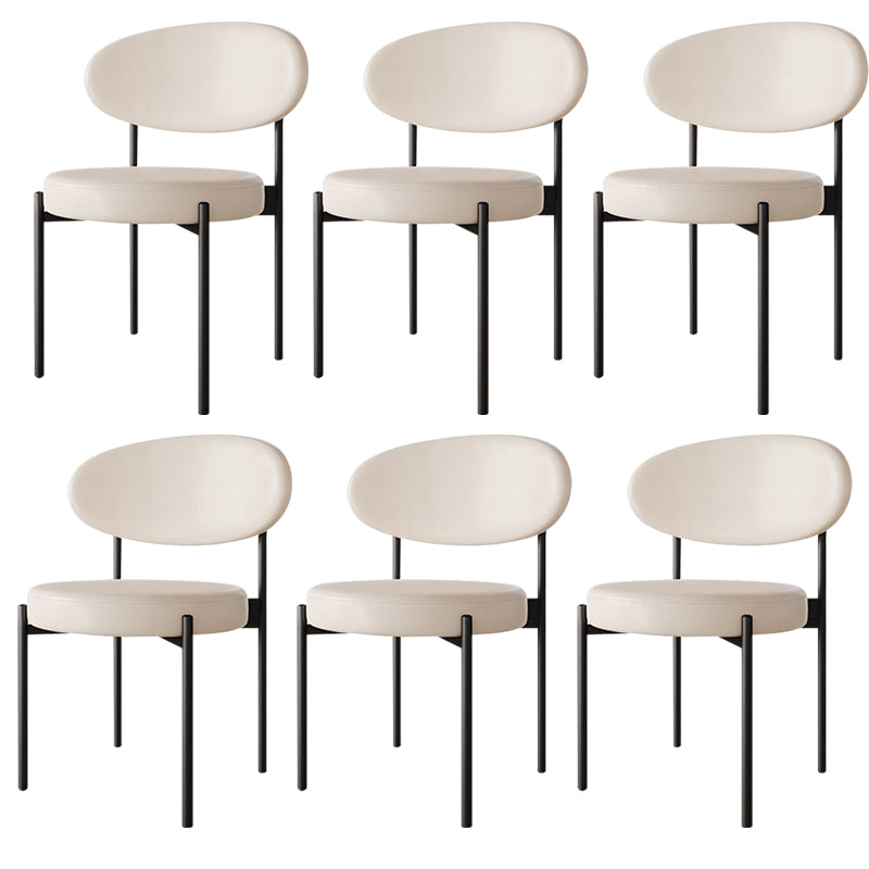 Metal Industrial Style Side Chair 16" Wide Open Back Dining Side Chair