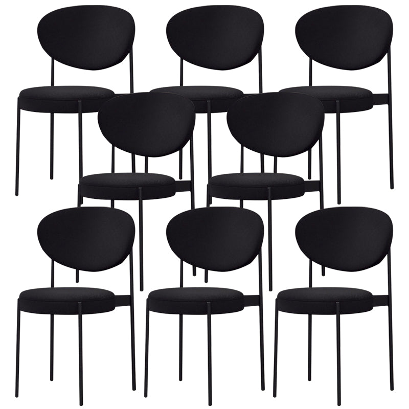 Metal Industrial Style Side Chair 16" Wide Open Back Dining Side Chair