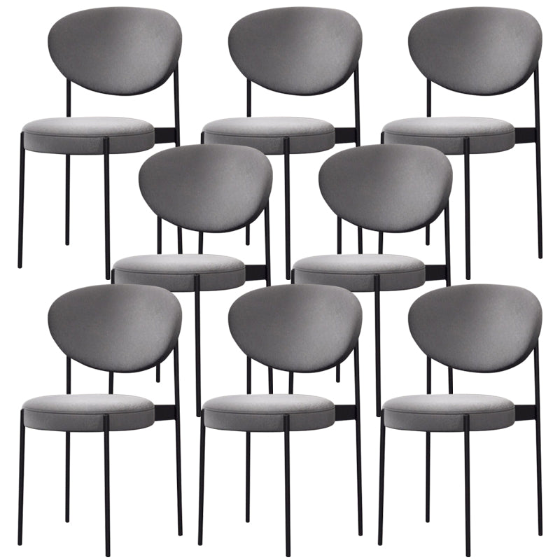 Metal Industrial Style Side Chair 16" Wide Open Back Dining Side Chair