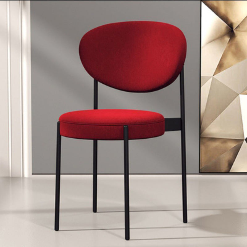 Metal Industrial Style Side Chair 16" Wide Open Back Dining Side Chair