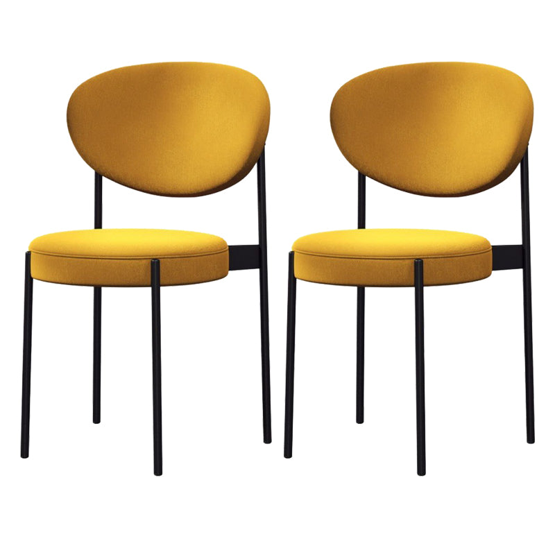 Metal Industrial Style Side Chair 16" Wide Open Back Dining Side Chair