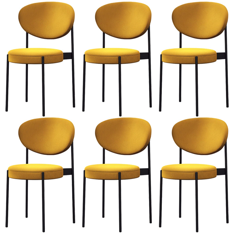 Metal Industrial Style Side Chair 16" Wide Open Back Dining Side Chair