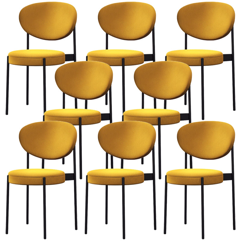 Metal Industrial Style Side Chair 16" Wide Open Back Dining Side Chair