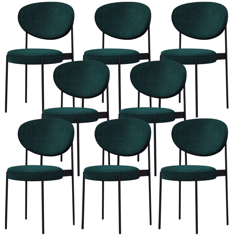 Metal Industrial Style Side Chair 16" Wide Open Back Dining Side Chair