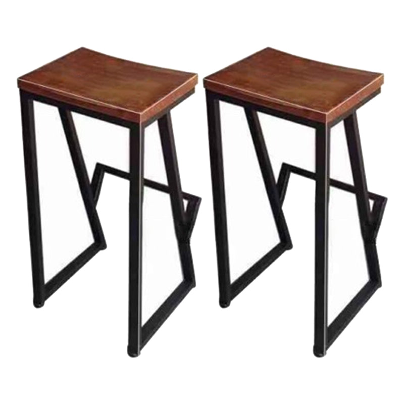 Modern Wooden 1/2/3 Pieces Bar Table Set Rectangle Bar Table with Metal Legs