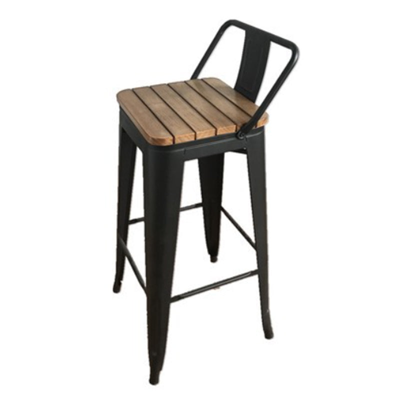 Glam 1/2 Pieces Bar Table Set Rectangle Wood Counter Table with Stools