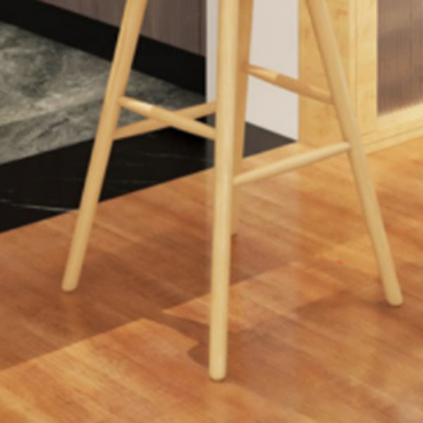 Glam 1/2 Pieces Bar Table Set Rectangle Wood Counter Table with Stools