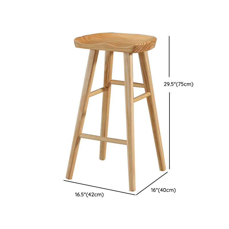 Glam 1/2 Pieces Bar Table Set Rectangle Wood Counter Table with Stools