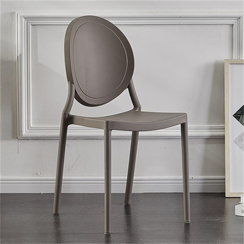 Plastic Modern Chair 16.1" Wide King Louis Back Side Chair Set