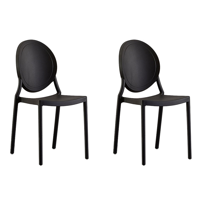 Plastic Modern Chair 16.1" Wide King Louis Back Side Chair Set