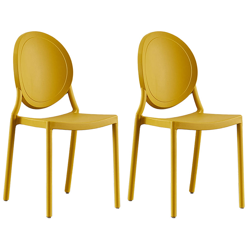 Plastic Modern Chair 16.1" Wide King Louis Back Side Chair Set