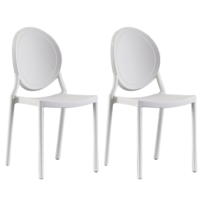 Plastic Modern Chair 16.1" Wide King Louis Back Side Chair Set