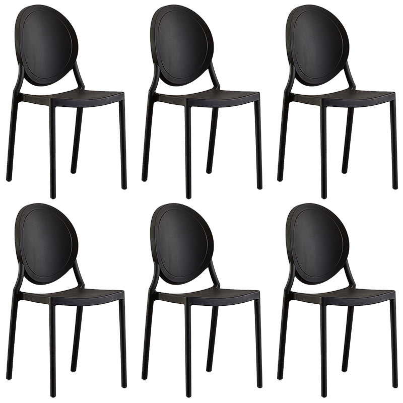 Plastic Modern Chair 16.1" Wide King Louis Back Side Chair Set