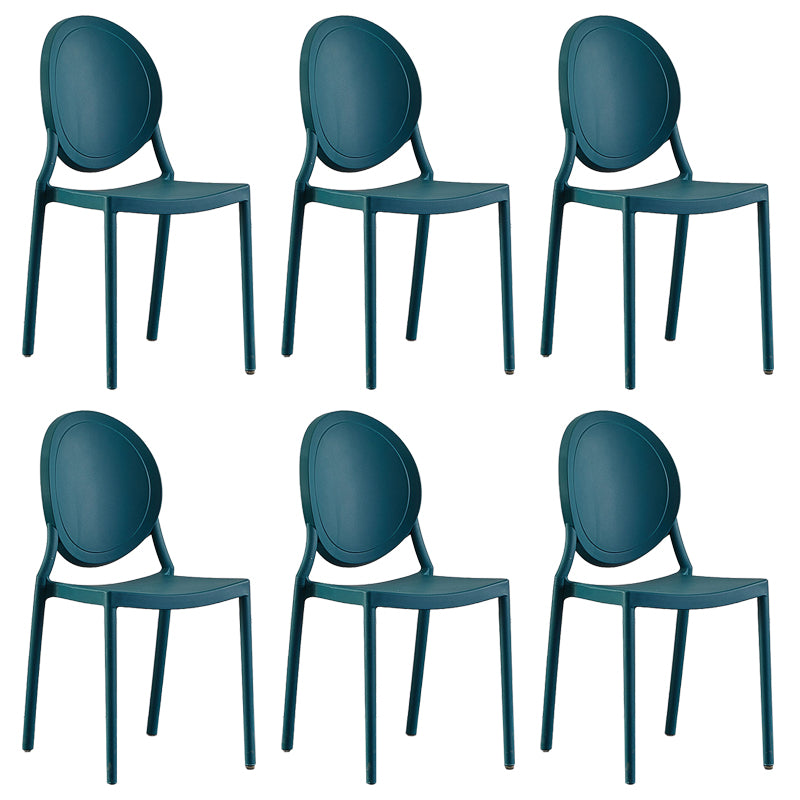 Plastic Modern Chair 16.1" Wide King Louis Back Side Chair Set
