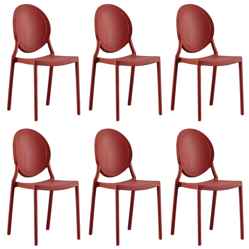 Plastic Modern Chair 16.1" Wide King Louis Back Side Chair Set