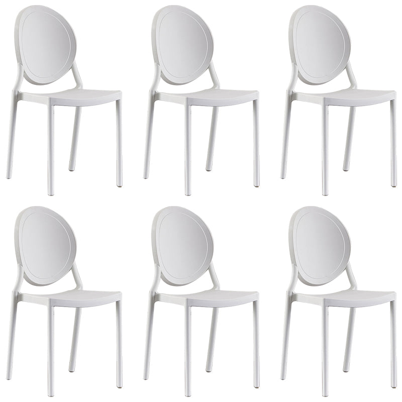 Plastic Modern Chair 16.1" Wide King Louis Back Side Chair Set