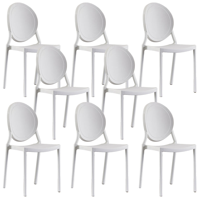 Plastic Modern Chair 16.1" Wide King Louis Back Side Chair Set