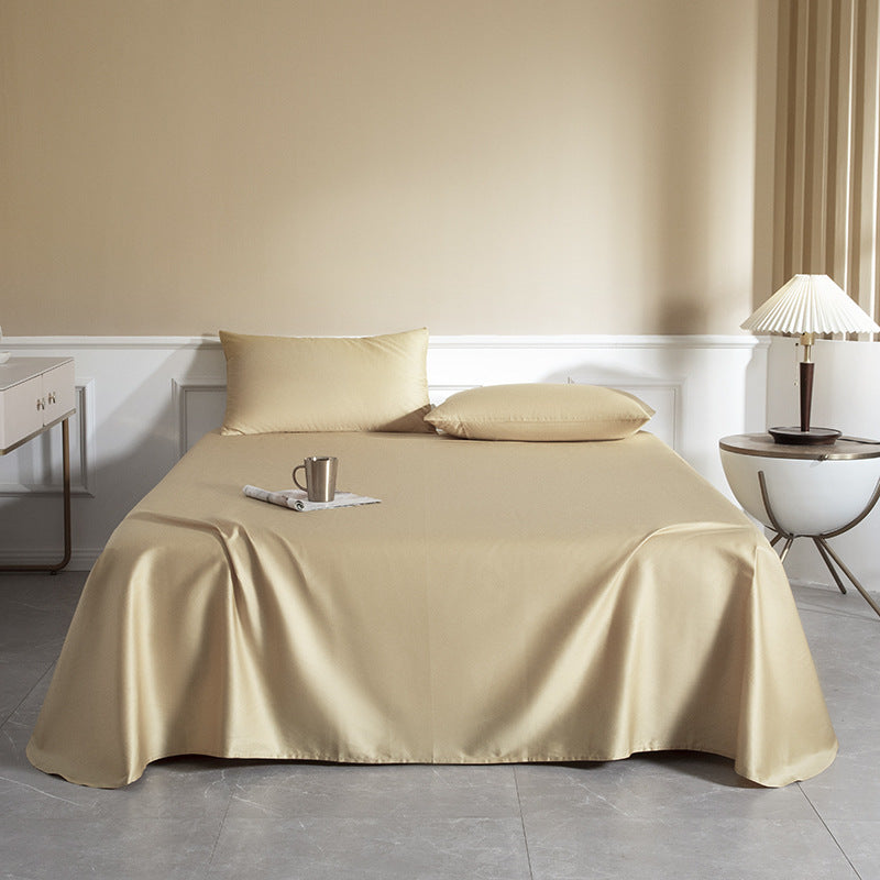 Sateen Weave Sheet Fade Resistant Non-Pilling Solid Color Soft Bed Sheet