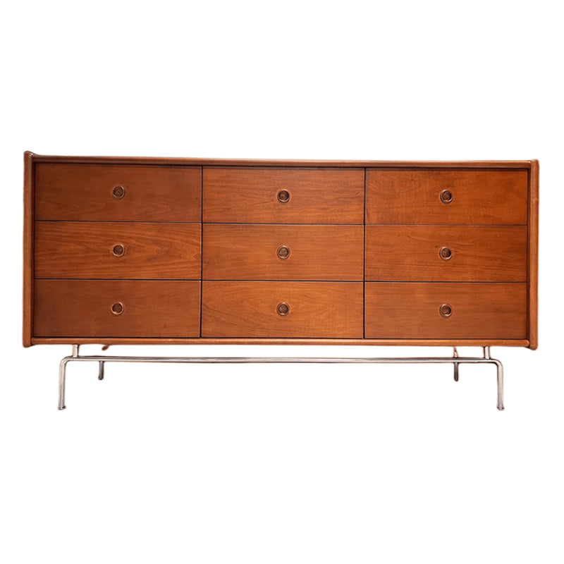 Ultra-Modern Double Dresser Pine Storage Chest Dresser for Bedroom